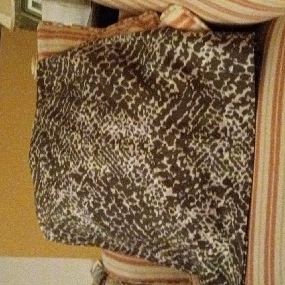 Loft slim lined 75% cotton 25% SILK skirt